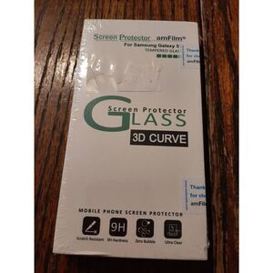 New amFilm Tempered Glass 3D Curve Screen Protector Samsung Galaxy S9 NWT